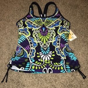 Athleta Tankini Swim Top Sz Small New